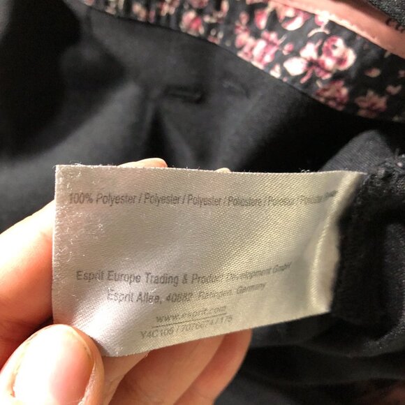 Esprit Black Flared Low Rise Slacks size 40R - Picture 12 of 15